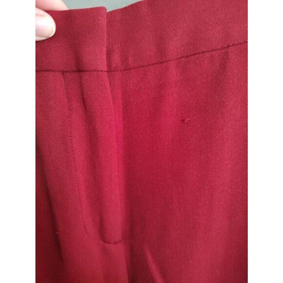 Burberry Women’s 6 Carmine Red Jacinda Ankle Length Pants Trousers Italy $1200 - Picture 8 of 16